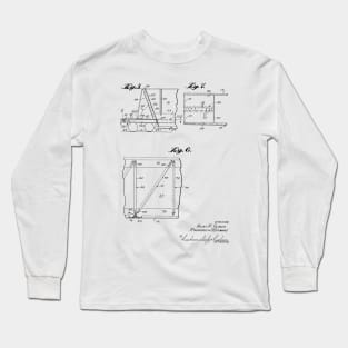 Gondola Railway Car Vintage Patent Hand Drawing Long Sleeve T-Shirt